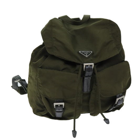PRADA Backpack Nylon Khaki  73101