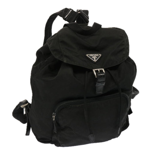 PRADA Backpack Nylon Black  73102