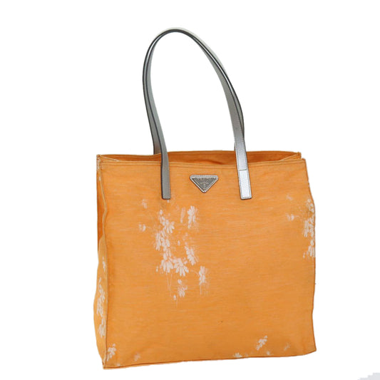 PRADA Tote Bag Canvas Orange  73103