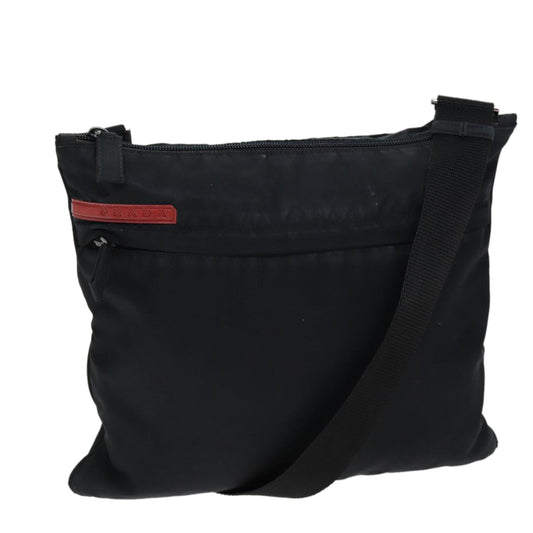 PRADA Sports Shoulder Bag Nylon Black  73150