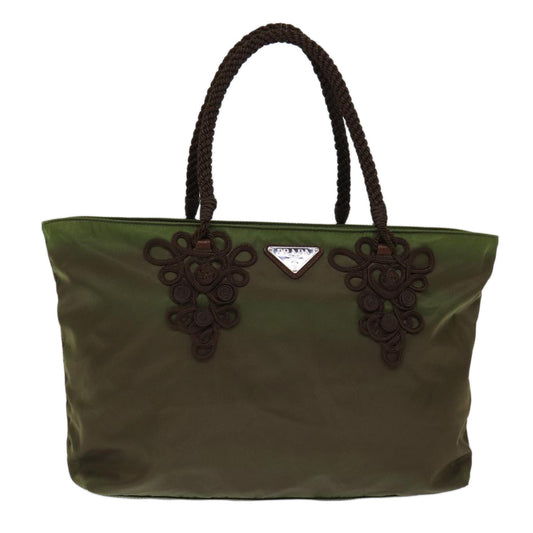 PRADA Tote Bag Nylon Khaki  73206