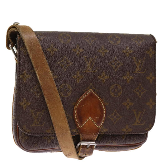 LOUIS VUITTON Monogram Cartouchiere MM Shoulder Bag M51253 LV 73297