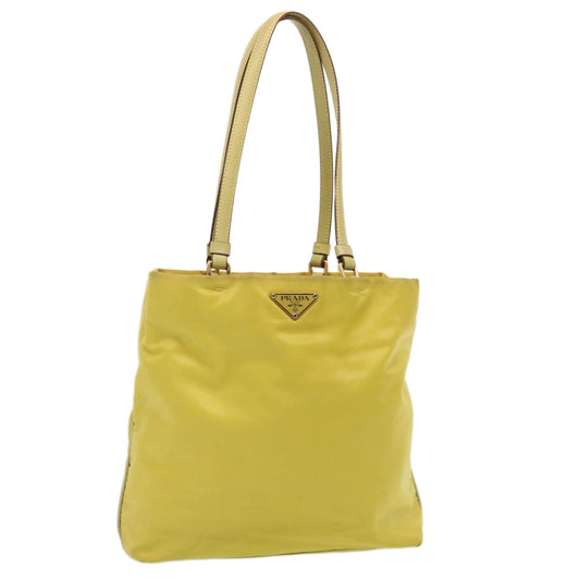 PRADA Tote Bag Nylon Yellow  73333