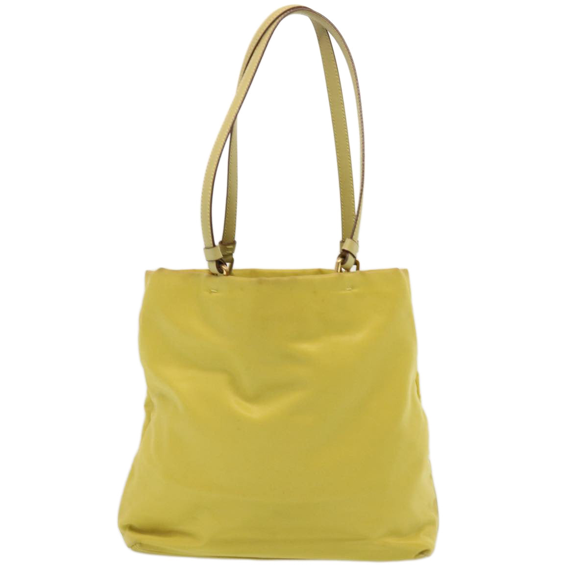 PRADA Tote Bag Nylon Yellow  73333