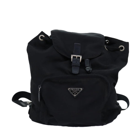 PRADA Backpack Nylon Black  73456