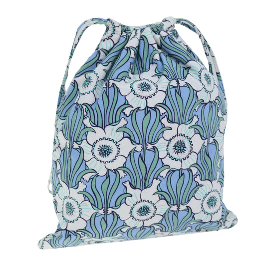 PRADA Purse Pouch Cotton Light Blue  73599