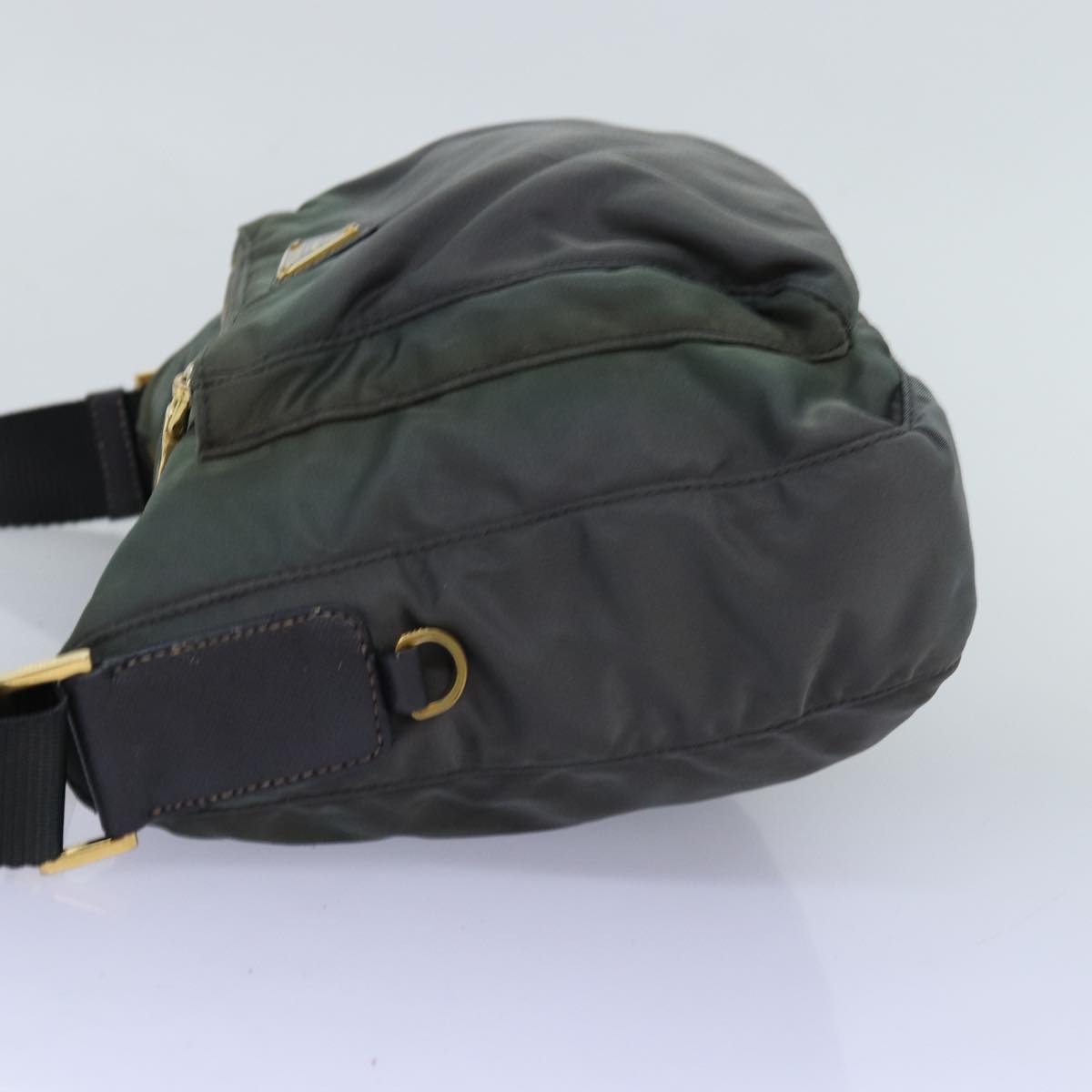 PRADA Shoulder Bag Nylon Khaki  73601