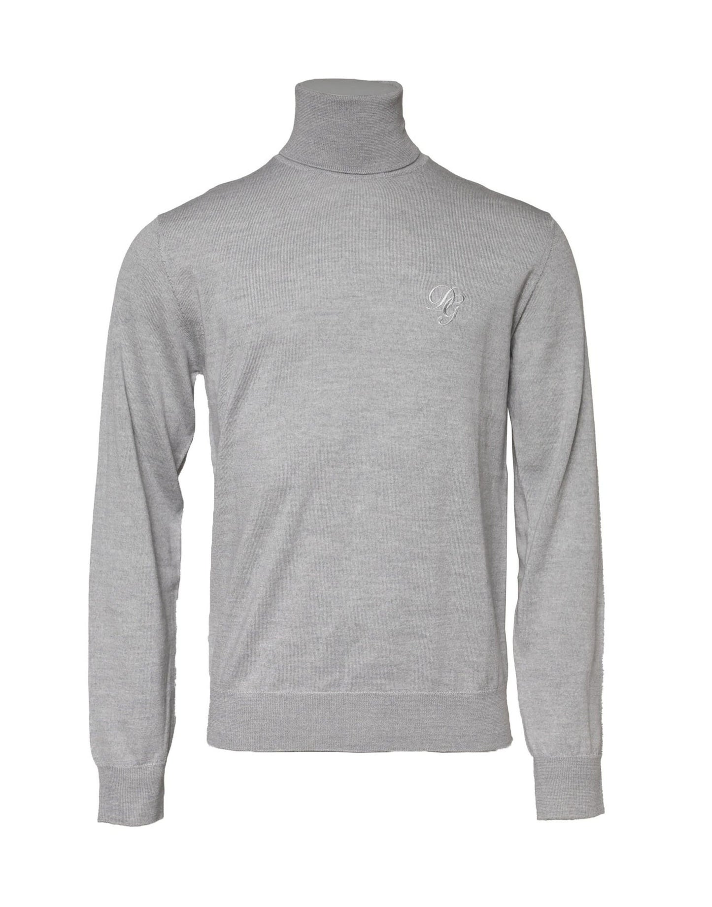 Dolce & Gabbana Gray Long Sleeve Turtleneck Pullover Men's Sweater ()
