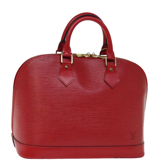 LOUIS VUITTON Epi Alma Hand Bag Castilian Red M52147 LV 73846