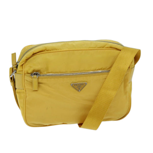 PRADA Shoulder Bag Nylon Yellow  73871