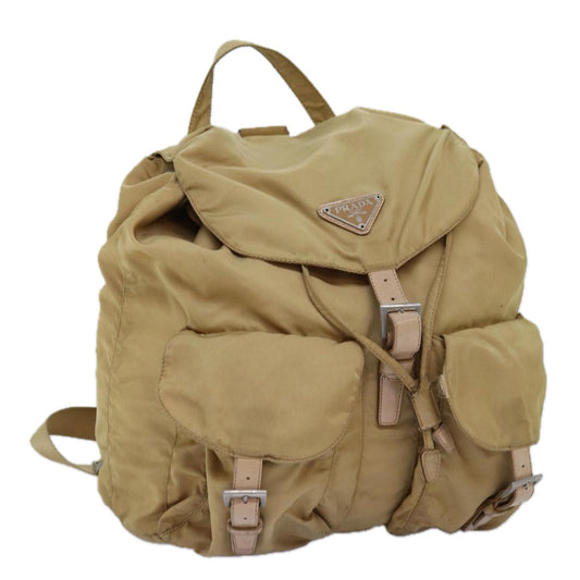 PRADA Backpack Nylon Beige  73873