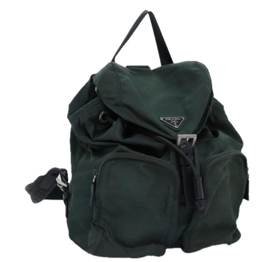 PRADA Backpack Nylon Green  73875
