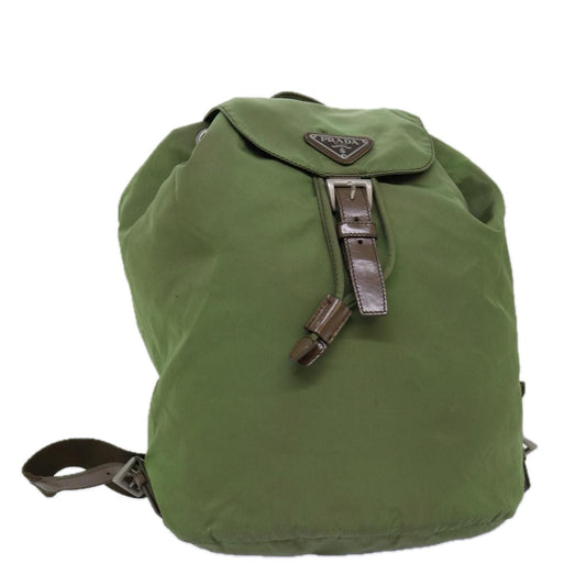 PRADA Backpack Nylon Khaki  73876