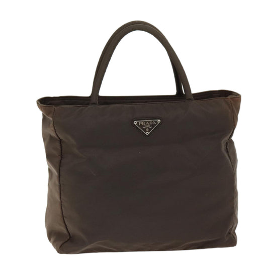 PRADA Hand Bag Nylon Brown  73882