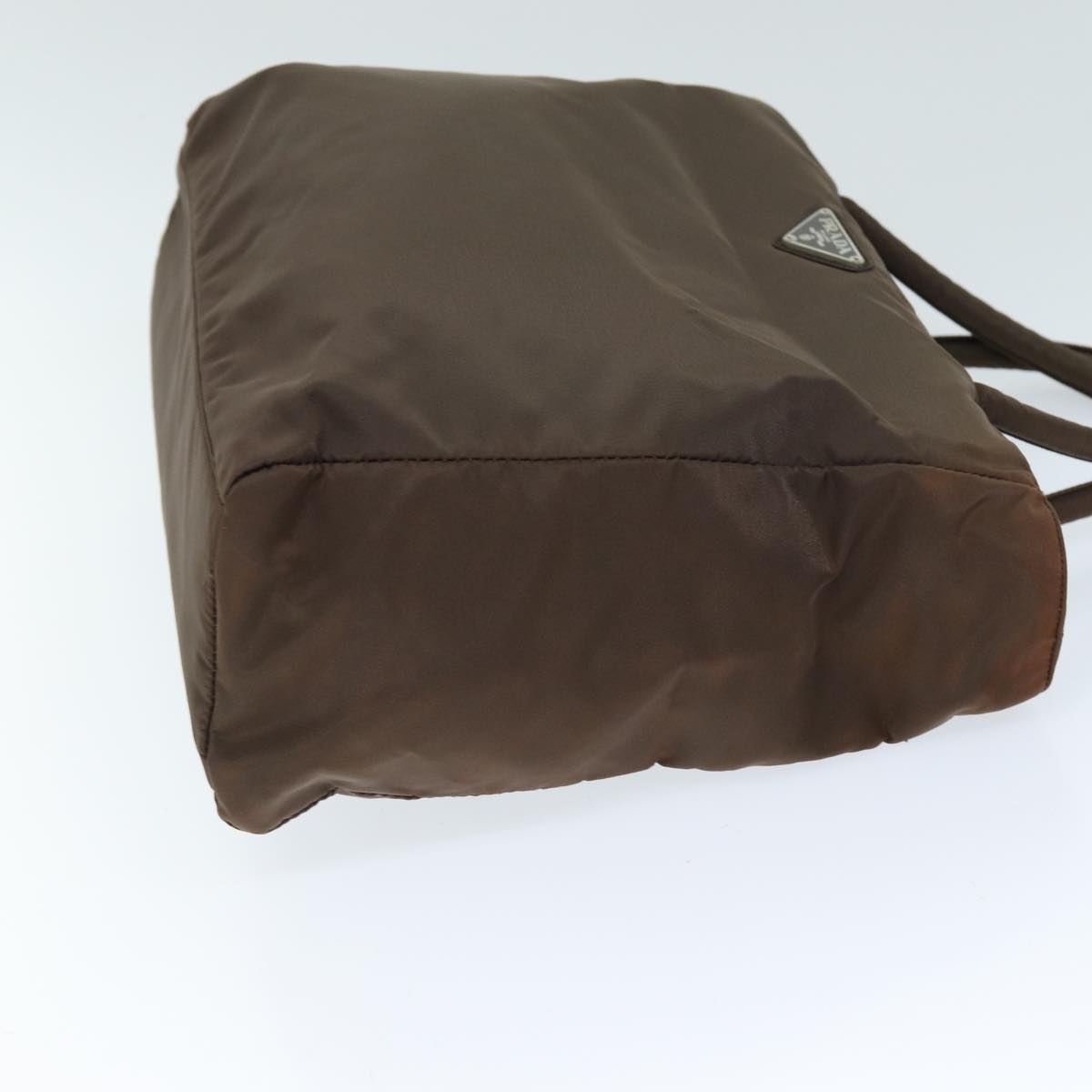 PRADA Hand Bag Nylon Brown  73882