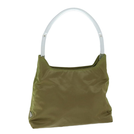 PRADA Shoulder Bag Nylon Khaki  73883