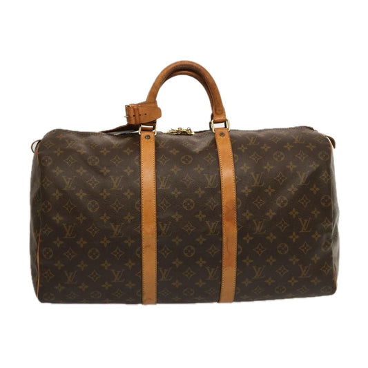 LOUIS VUITTON Monogram Keepall 50 Boston Bag M41426 LV 73921