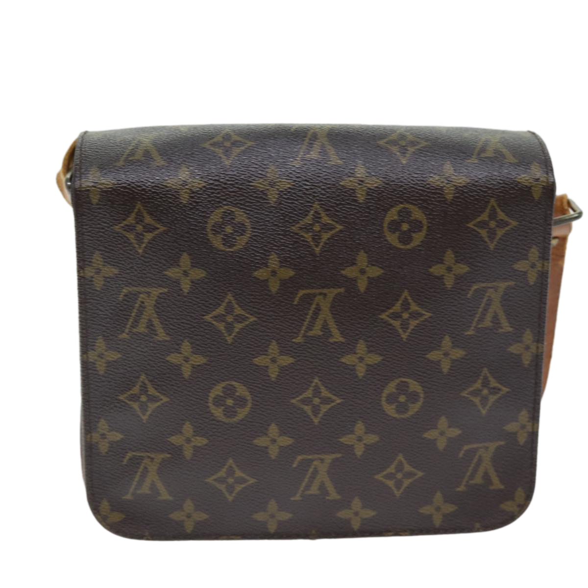 LOUIS VUITTON Monogram Cartouchiere MM Shoulder Bag M51253 LV 73936