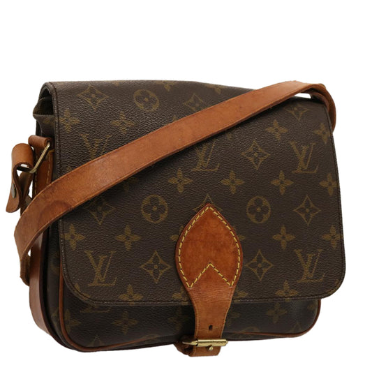 LOUIS VUITTON Monogram Cartouchiere MM Shoulder Bag M51253 LV 73939