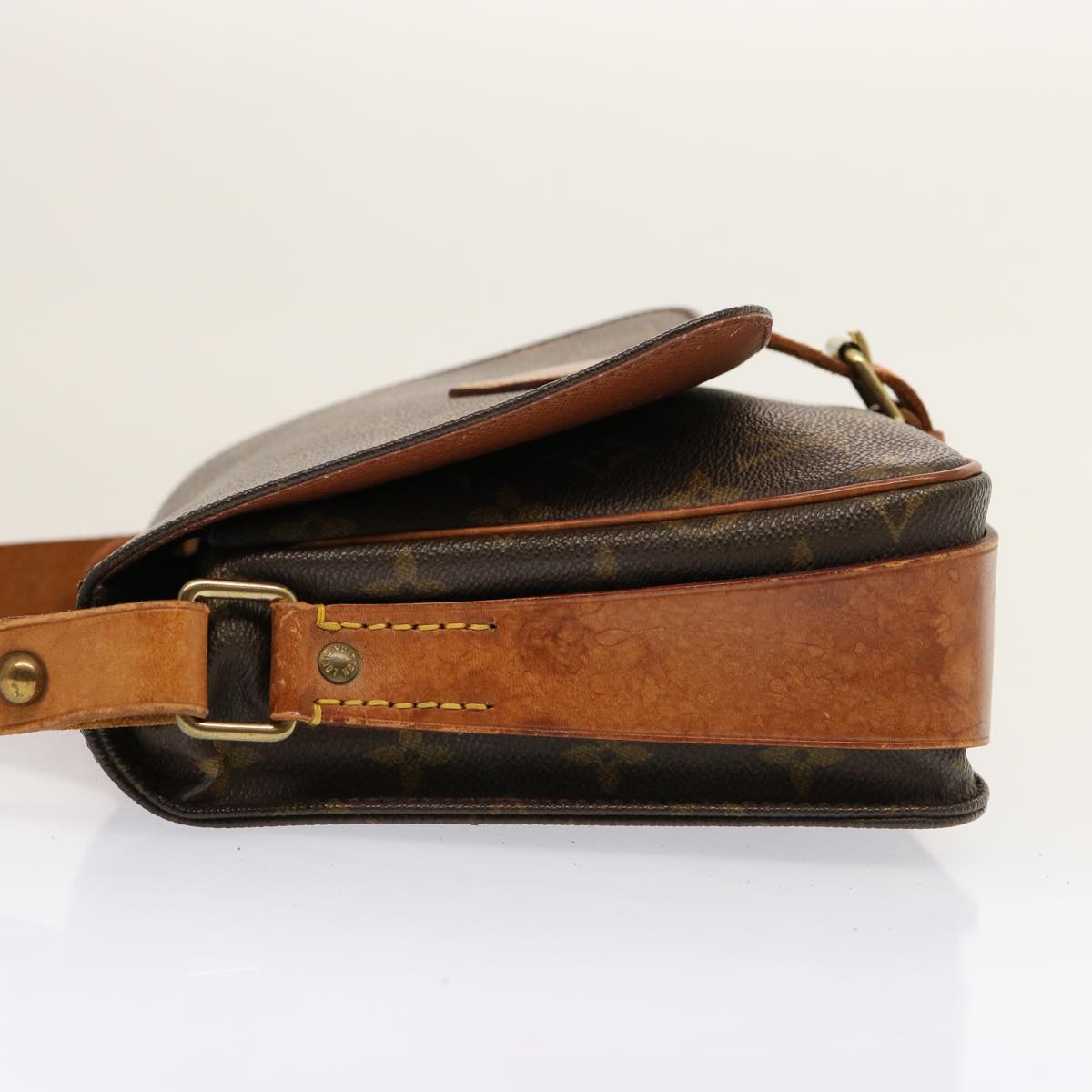 LOUIS VUITTON Monogram Cartouchiere MM Shoulder Bag M51253 LV 73939