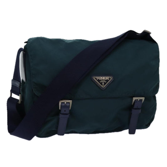 PRADA Shoulder Bag Nylon Green  73973