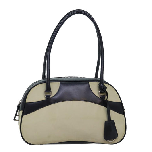 PRADA Shoulder Bag Nylon Beige  73976