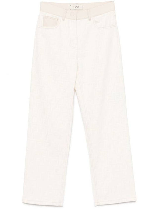 Fendi Fendi Regular-Fit Ff Denim Jeans Clothing