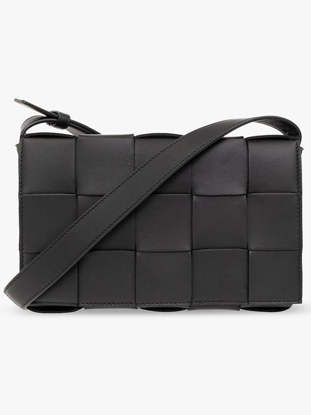 Bottega Veneta Intrecciato Cassette Cross Bag Black