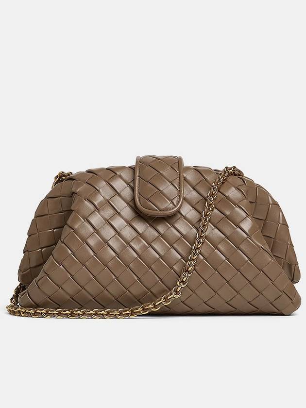 Bottega Veneta Teen Lauren 1980 Chain Clutch Bag Pinecone
