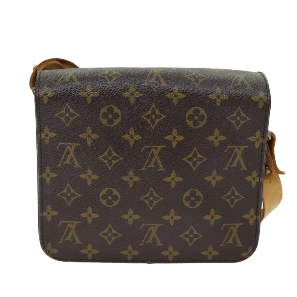 LOUIS VUITTON Monogram Cartouchiere MM Shoulder Bag M51253 LV 74129