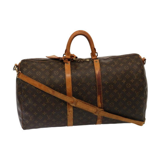 LOUIS VUITTON Monogram Keepall Bandouliere 55 Boston Bag M41414 LV 74178