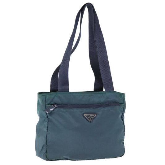 PRADA Tote Bag Nylon Turquoise Blue  74200