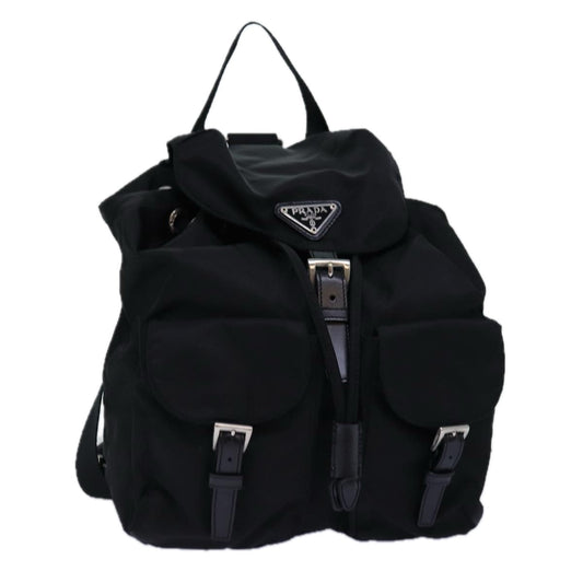 PRADA Backpack Nylon Black  74259