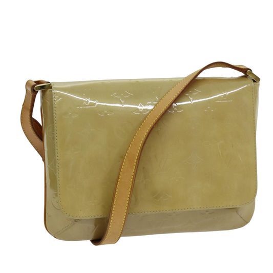 LOUIS VUITTON Monogram Vernis Thompson Street Bag Beige M91301 LV 74299