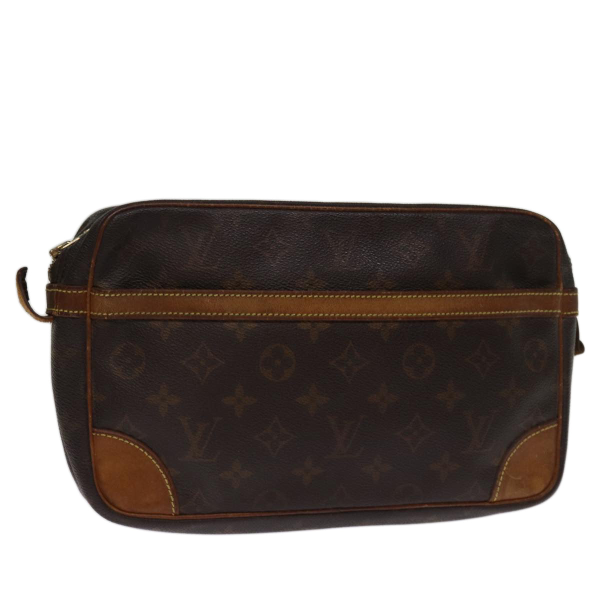 LOUIS VUITTON Monogram Compiegne 28 Clutch Bag M51845 LV 74301