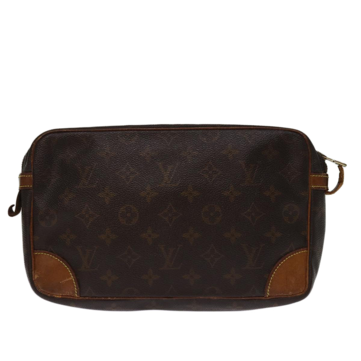 LOUIS VUITTON Monogram Compiegne 28 Clutch Bag M51845 LV 74301