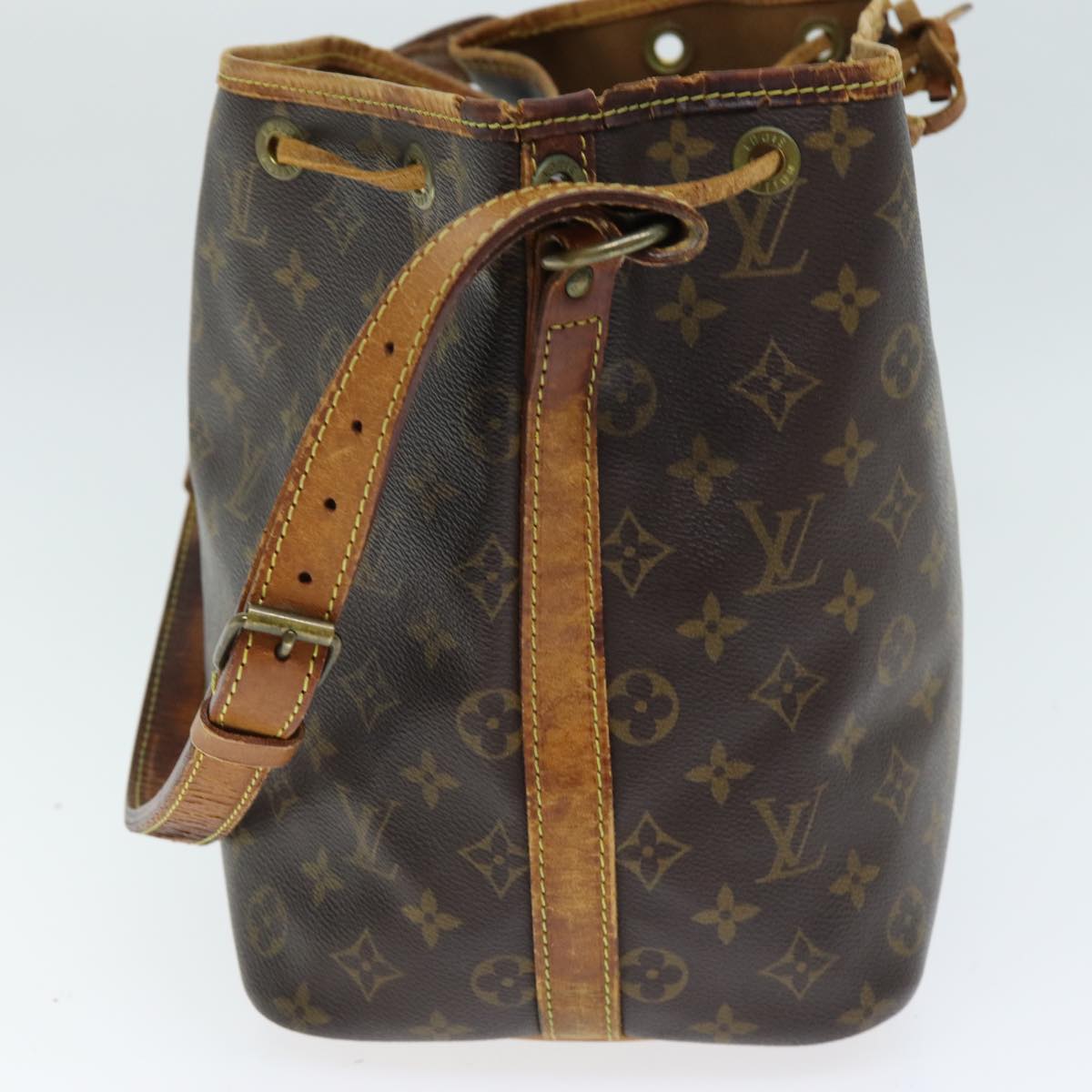 LOUIS VUITTON Monogram Petit Noe Shoulder Bag M42226 LV 74341