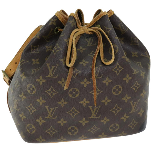 LOUIS VUITTON Monogram Petit Noe Shoulder Bag M42226 LV 74342