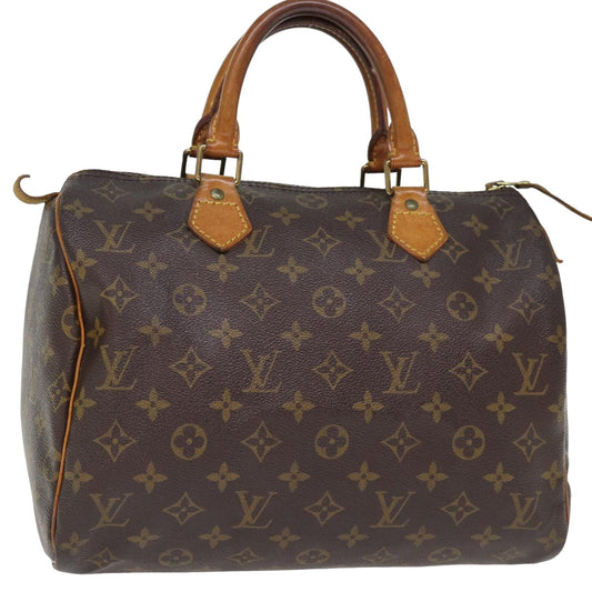 LOUIS VUITTON Monogram Speedy 30 Hand Bag M41526 LV 74346