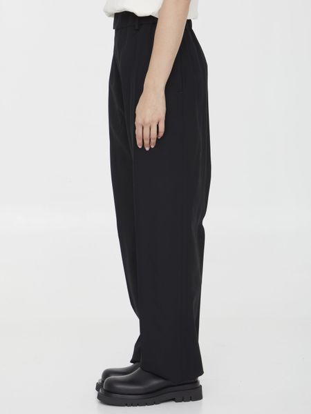BOTTEGA VENETA Elegant Women's Wool Trousers for Fall 2023