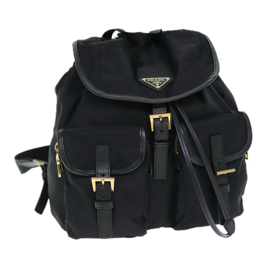 PRADA Backpack Nylon Black  74402A