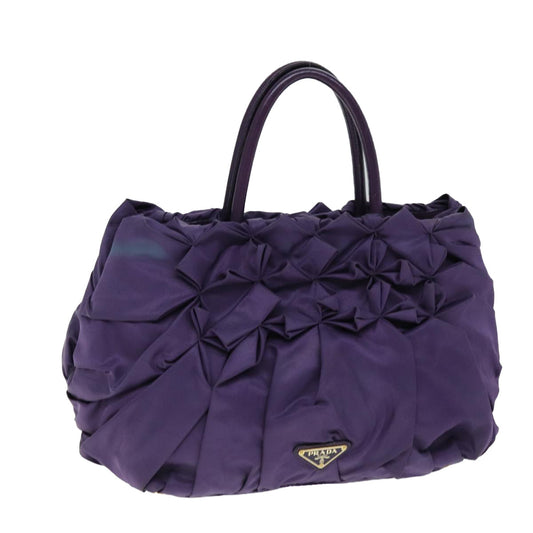 PRADA Hand Bag Nylon Purple  74403
