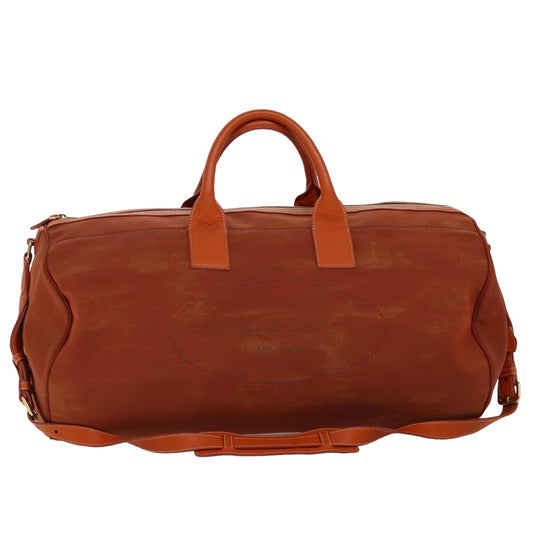 PRADA Boston Bag Canvas 2way Orange  74405