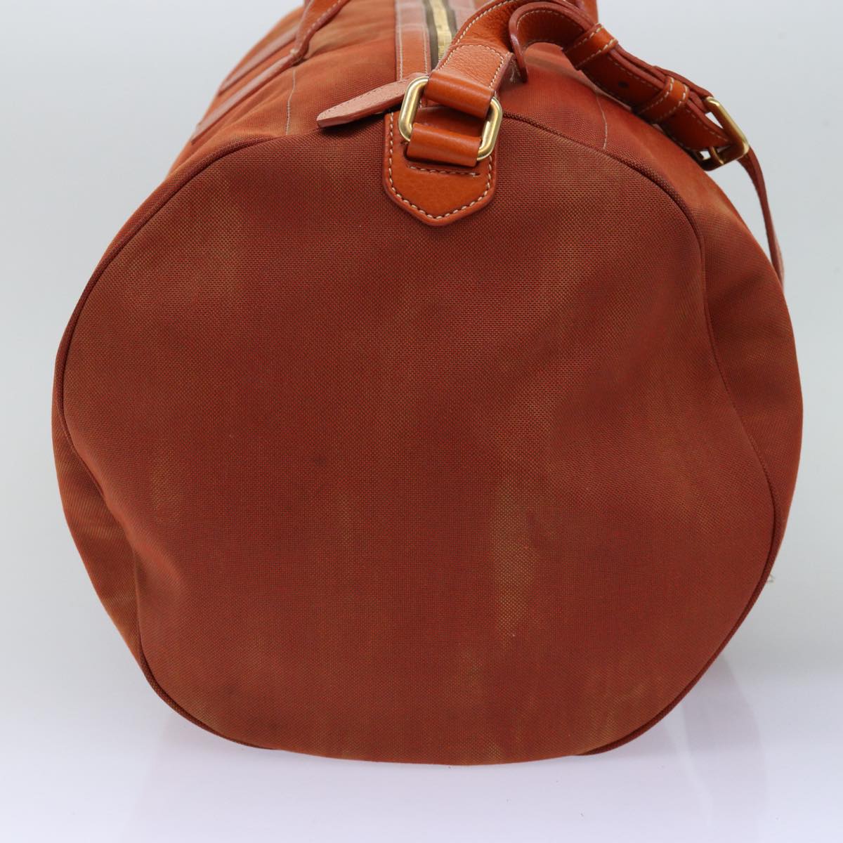 PRADA Boston Bag Canvas 2way Orange  74405