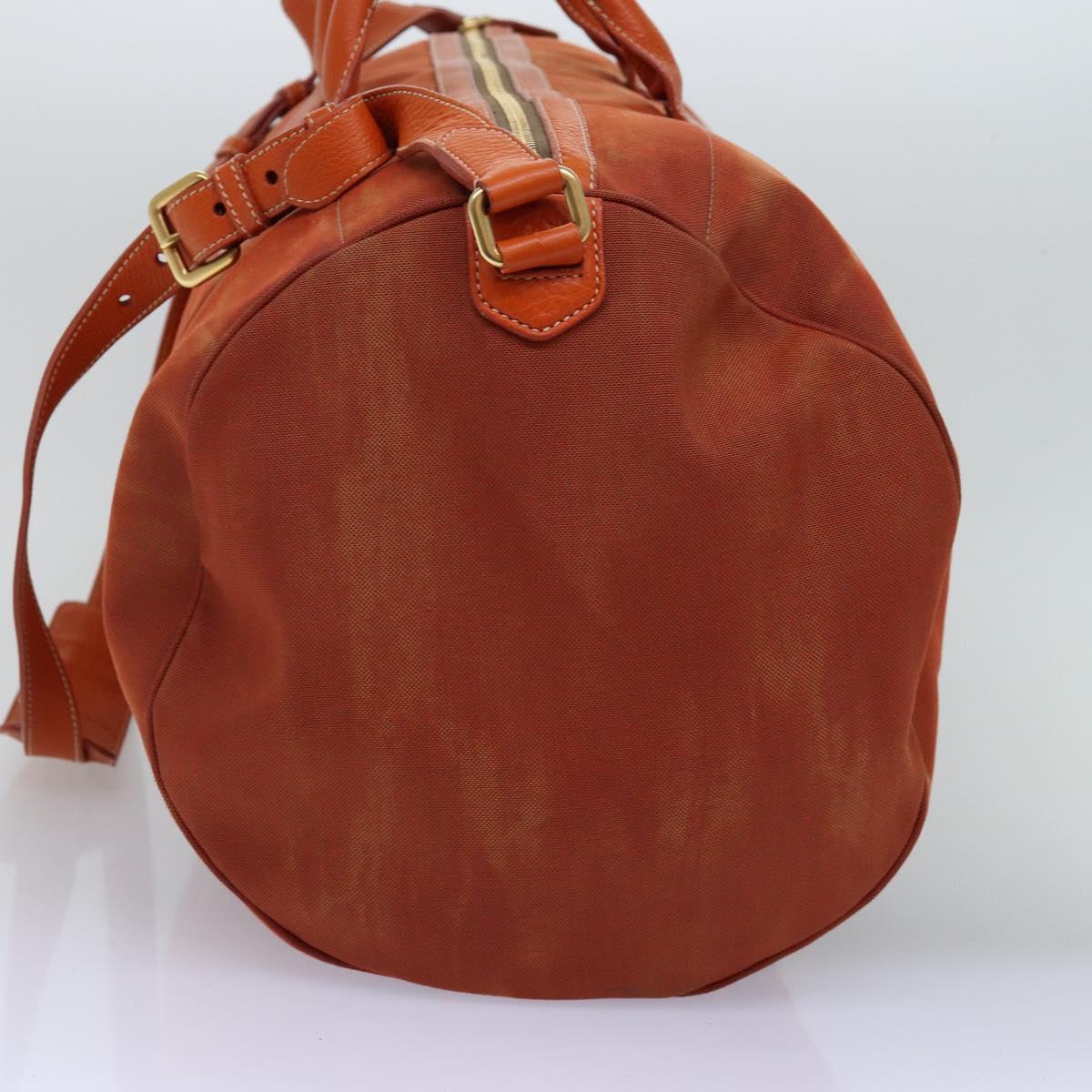 PRADA Boston Bag Canvas 2way Orange  74405