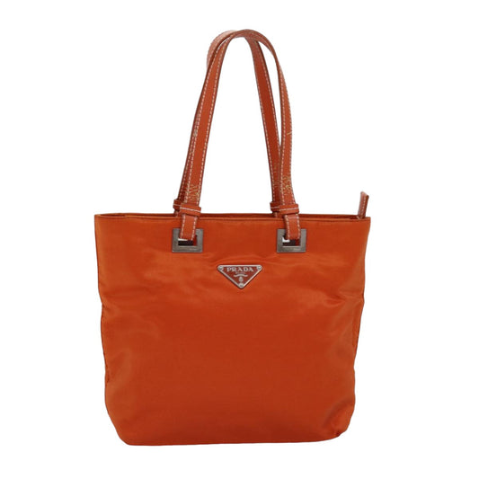 PRADA Hand Bag Nylon Orange  74418