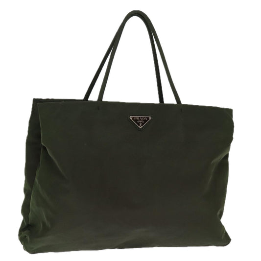 PRADA Tote Bag Nylon Khaki  74419