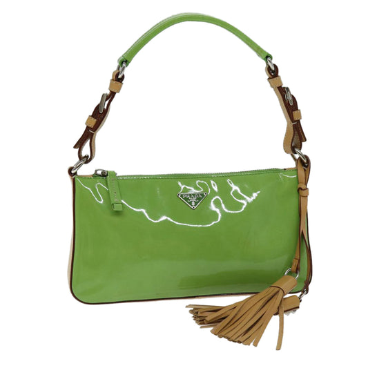 PRADA Shoulder Pouch Enamel Green  74453