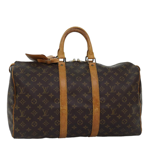 LOUIS VUITTON Monogram Keepall 45 Boston Bag M41428 LV 74460