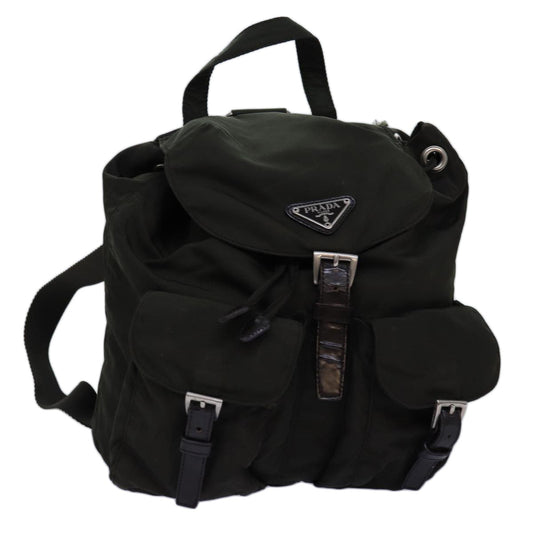 PRADA Backpack Nylon Khaki  74467